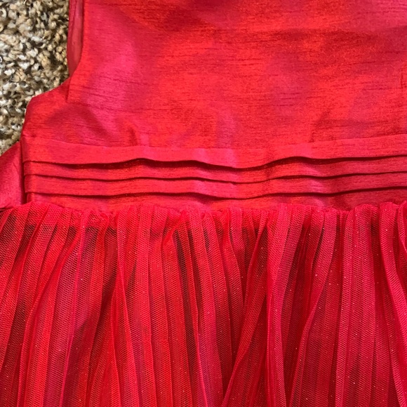 Red Sleeveless Tulle Dress T3 - Picture 4 of 6
